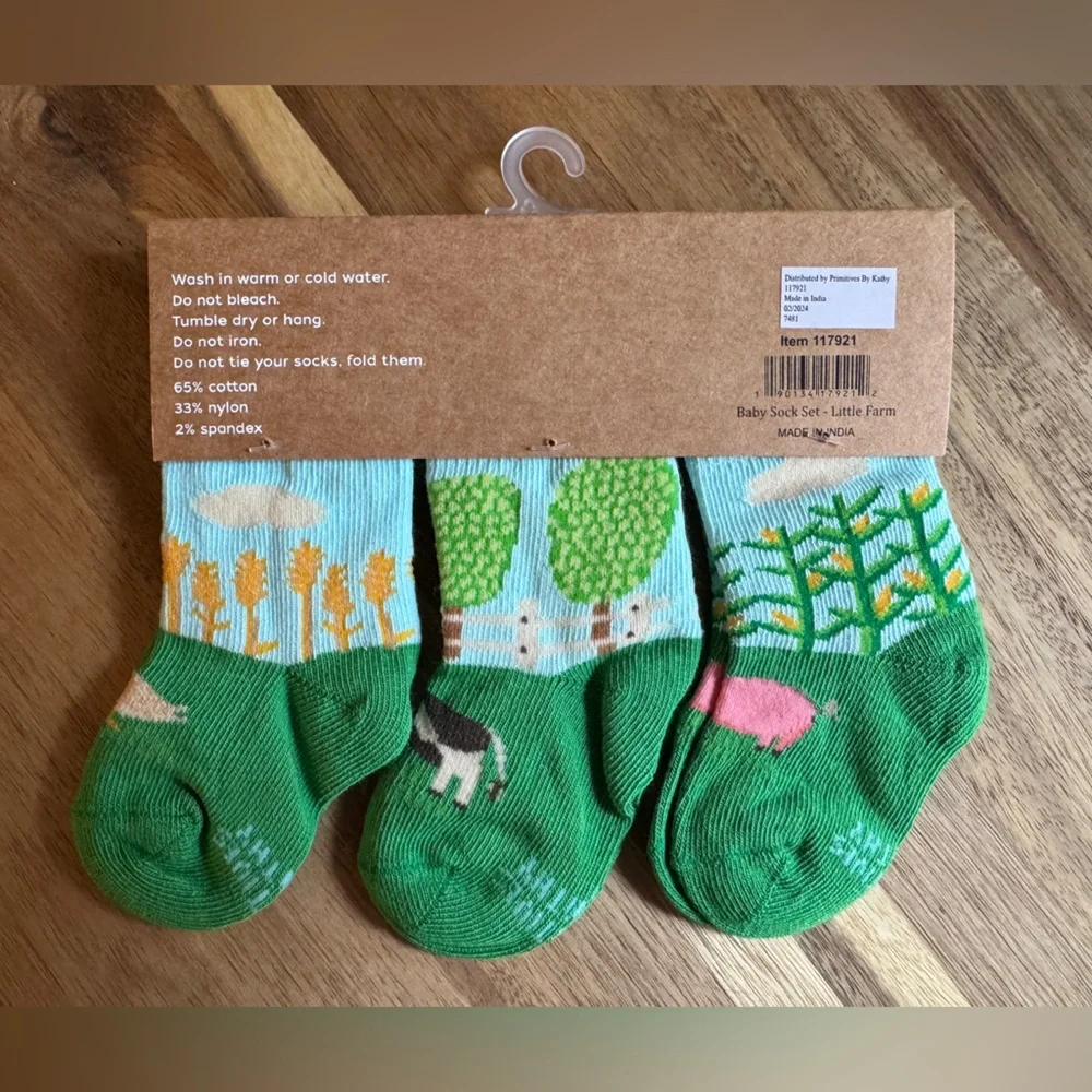 Little Farm Baby Sock Set - Picture 2 of 2